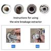 Broken Faucet Removal Tool Set Faucet Angle Valves Broken Wire Extractor for Extraction of Damaged Faucet Pipe Screw
