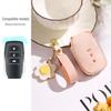 Handcrafted Leather Key Cover for Toyota Models (Asia Dragon, Camry, Senna, Corolla) - Mist Wax Vegetable-Tanned Cowhide
