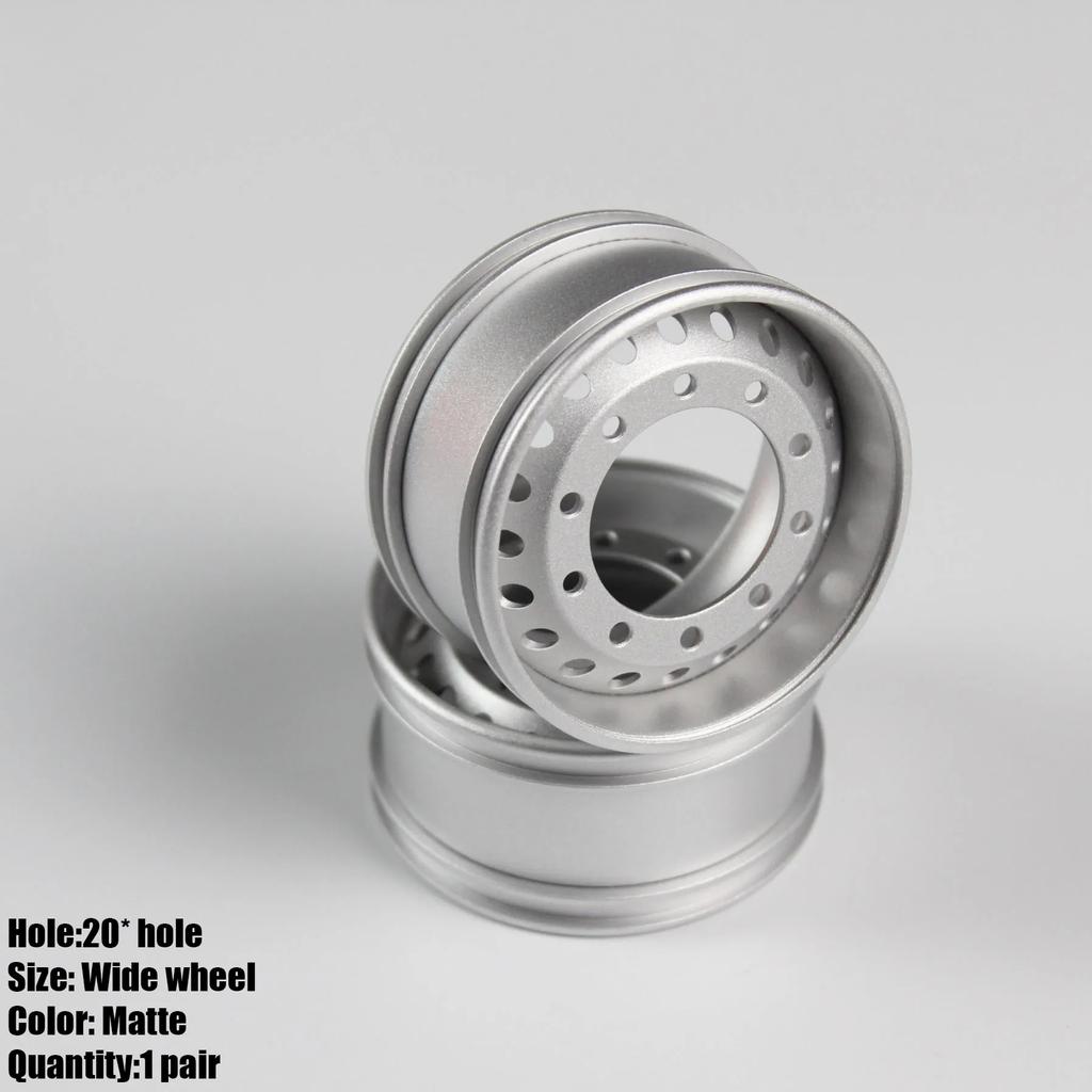 1 Pair Metal Front/rear Hub Wheel Spindle Head Brake Drum for 1/14 Tamiya RC Truck For Scania 770S For Man