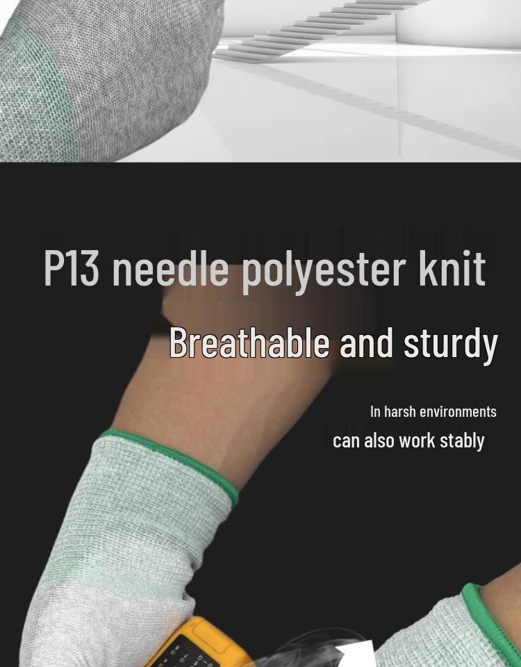 Antistatické rukavice z uhlíkových vláken pro montáž PC - Potažené prsty a dlaně, Unisex