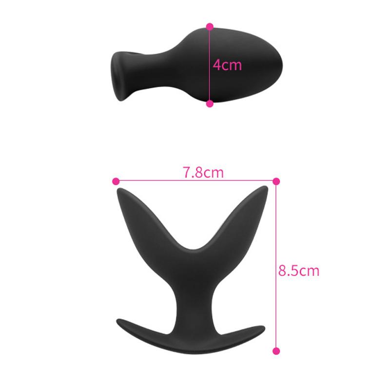 Silicone Anal Dilator Hollow Petal Tunnel Butt Plug Anus Beads Expander Vaginal Speculum Expansion Sex Toys for Women Men