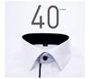 2025 Spring/Summer Men's Iron-Free White Long Sleeve Business Casual Shirt - Plus Size Available