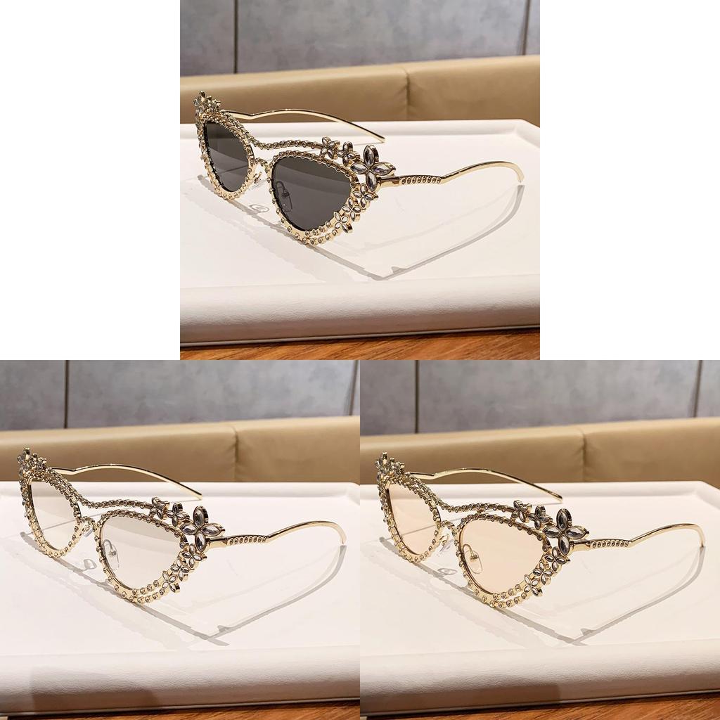 Heavyduty Glamorous Cat Eye Sunglasses With Pc Lenses For Stylish Travel