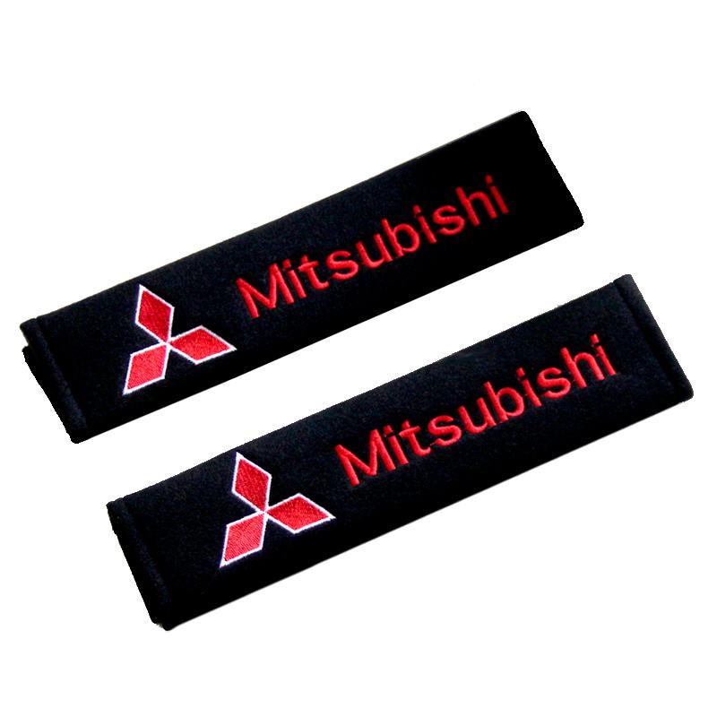 2 Stück Kohlefaser-Schutzhülle für Mitsubishi Asx Lancer Outlander Pajero Ralliart Baumwolle Auto-Styling-Zubehör