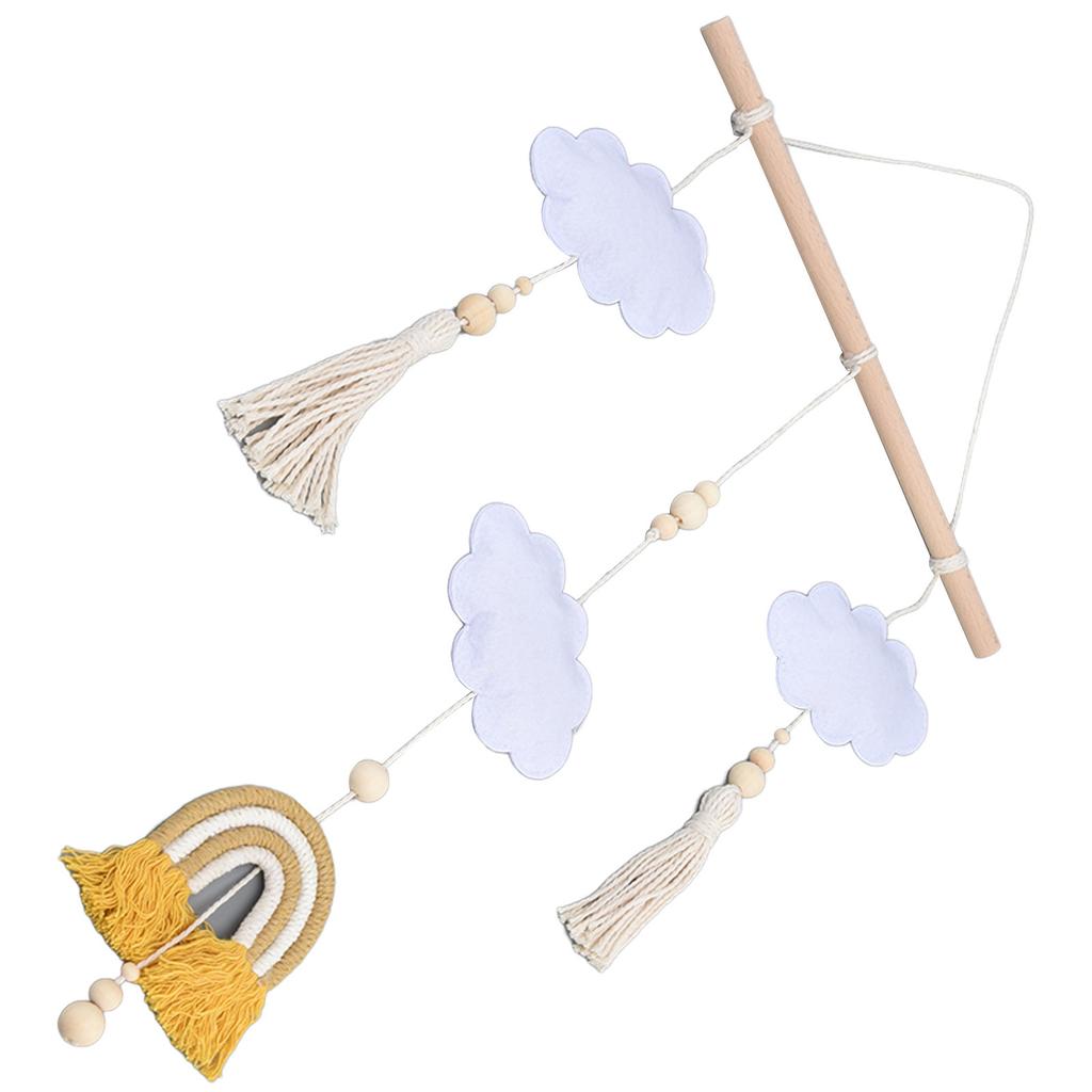 Baby Bed Cartoon Cloud Toys Newborn Crib Mobile Rattle Bed Bell Rotating Rattle Decoration