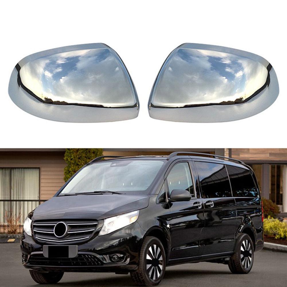 FOR MERCEDES VITO W447 Chrome Wing Mirror Cover Cap (2014-2023) 2 PCS Automobiles Interior Accessories