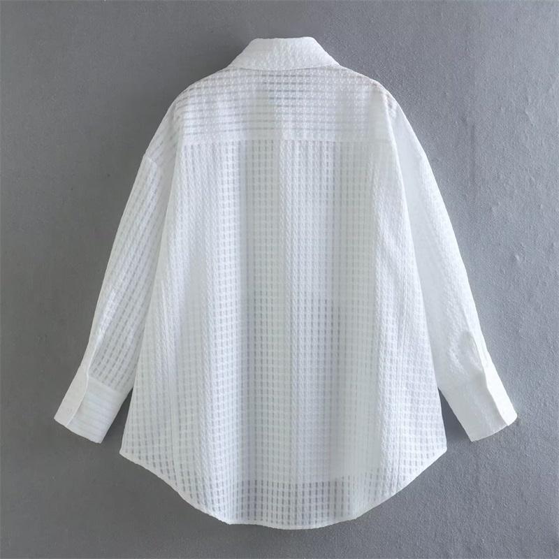 MESTTRAF Women 2023 Fashion White Oversized Loose Shirts Vintage Long Sleeve Laple Female Shirts Blusas Streetwear