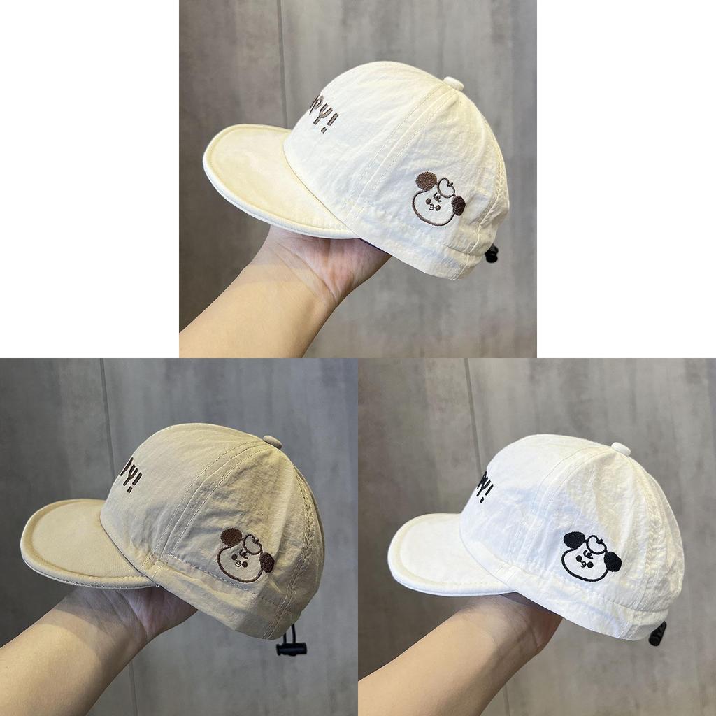 Childrens Summer Sun Protection Cap With Embroidery For Outdoor Play And Sunshade