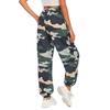 Damen-Jogginghose mit elastischem Bund, Baggy-Camouflage-Druck, Jogginghose