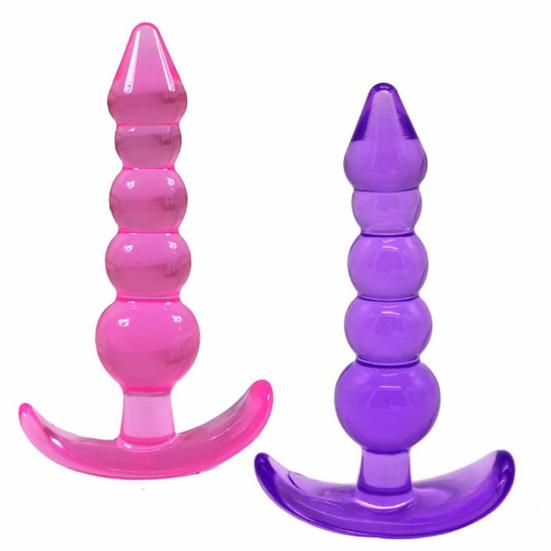 Women Men Silicone Orgasm Anal Beads Balls Butt Plug Ring Play Adult Sex