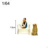 1/64 People Figures Dollhouse Prop S Gauge Sand Table Decor Accessory Layout Decoration