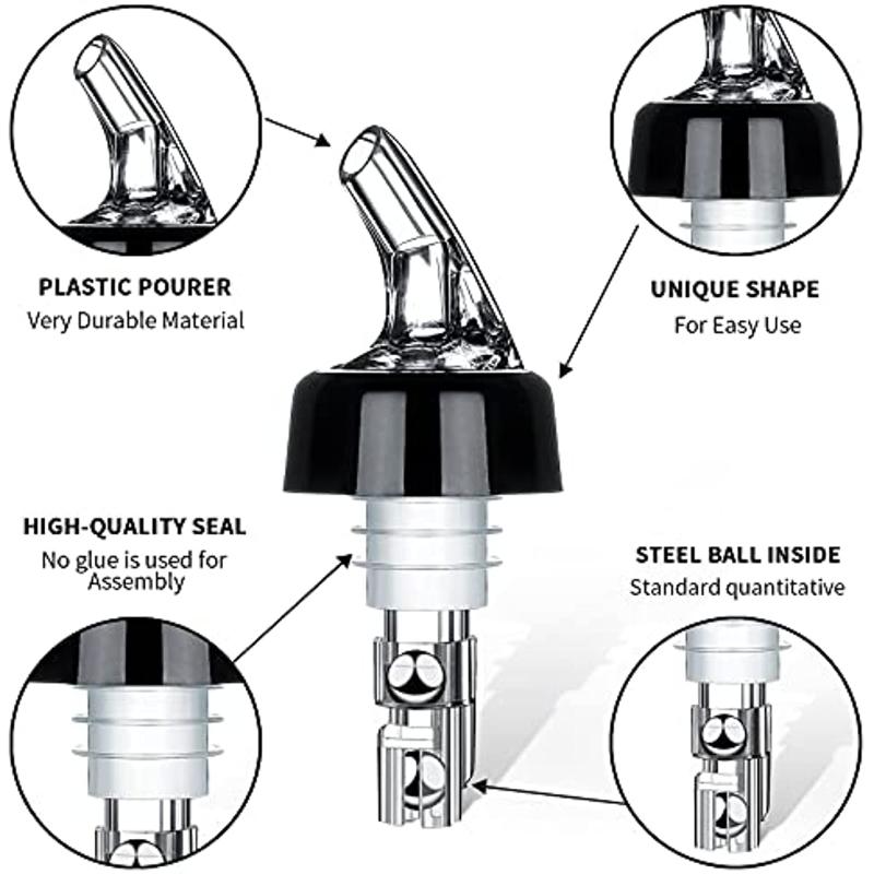 Versatore automatico per bottiglie misurate - Versatore per bevande Quick Shot Spirit Measure Distributore per cocktail e vino Strumenti per bar domes