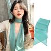 Polka Dots Chiffon Transparent Breathable Sunscreen Shawl Female Summer Thin Long Beach Towel Sun Silk Scarf