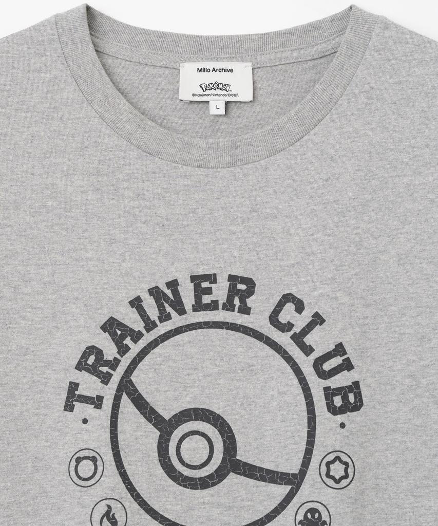 MILLO ARCHIVE [Pokémon] Trainer Club T-Shirt [Melange Grey]