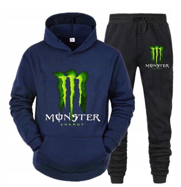 Men's Hoodie Set With Letter Print Casual Long Sleeved Hooded Sweatshirt Fleece