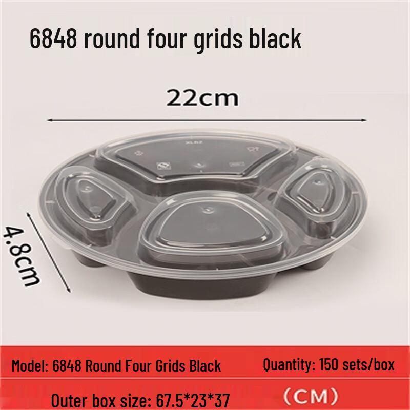 Disposable Multi-Compartment Meal Prep Containers