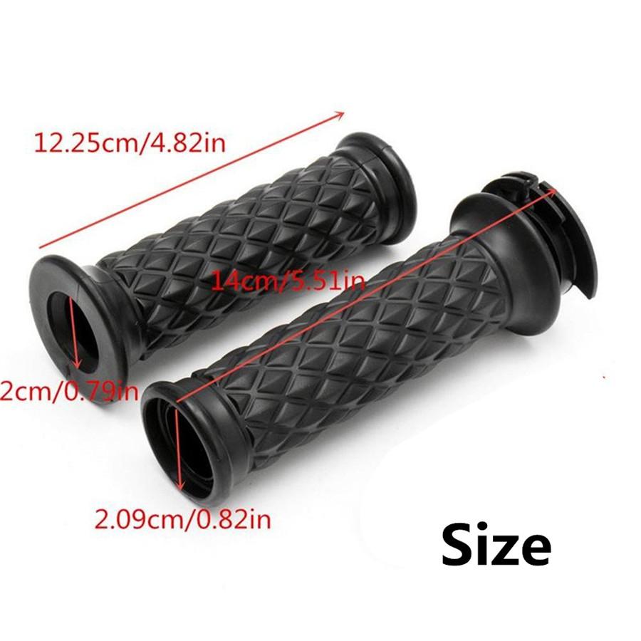 2 Pcs/Set Durable 7/8"Motorcycle Bike Handlebar Silicone Rubber Hand Grips Cover