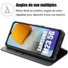 Coque pour Samsung Galaxy M23 5G Cuir Synthétique Noir Anti-Rayures Protection 360 Degré