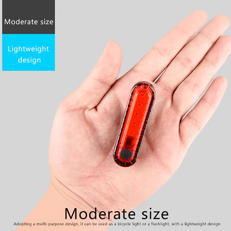 Bike Rear Tail Light Usb Rechargeable Red Led Bright Taillights Fit On Any Bicycle/Helmet Easy To Install For Cycling Safety