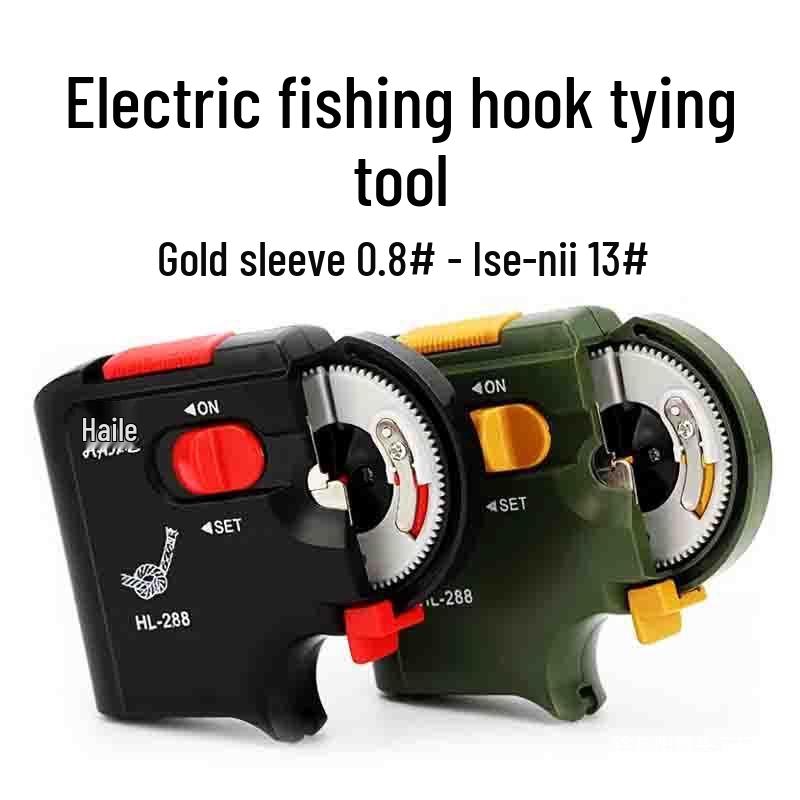 Electric Fish Hook Tying Tool - Automatic Fishing Line & Hook Assistant