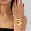 Exaggerated Hip Hop Dollar Sign Punk Bracelet and Ring Set