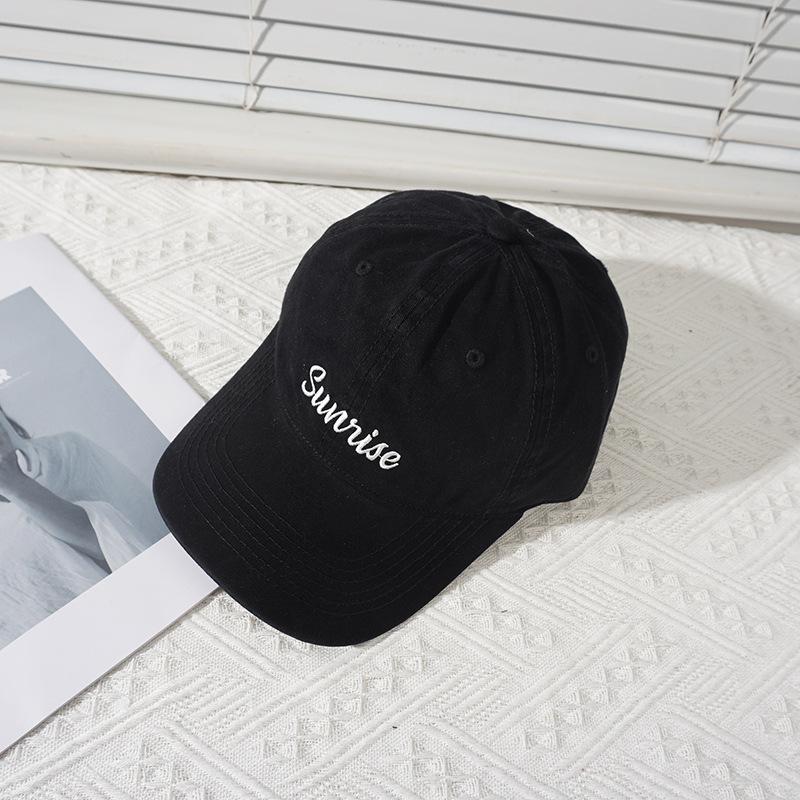 White raspberry powder baseball cap women's spring and autumn tide hat face cap