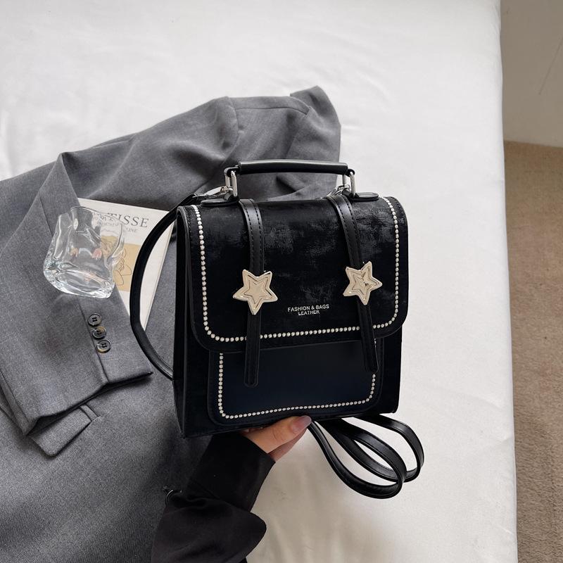 Schoolbag High Value Personality Foreign Texture Hand Bag 1011 Summer New Backpack Trend Korean Version Fashion Backpack