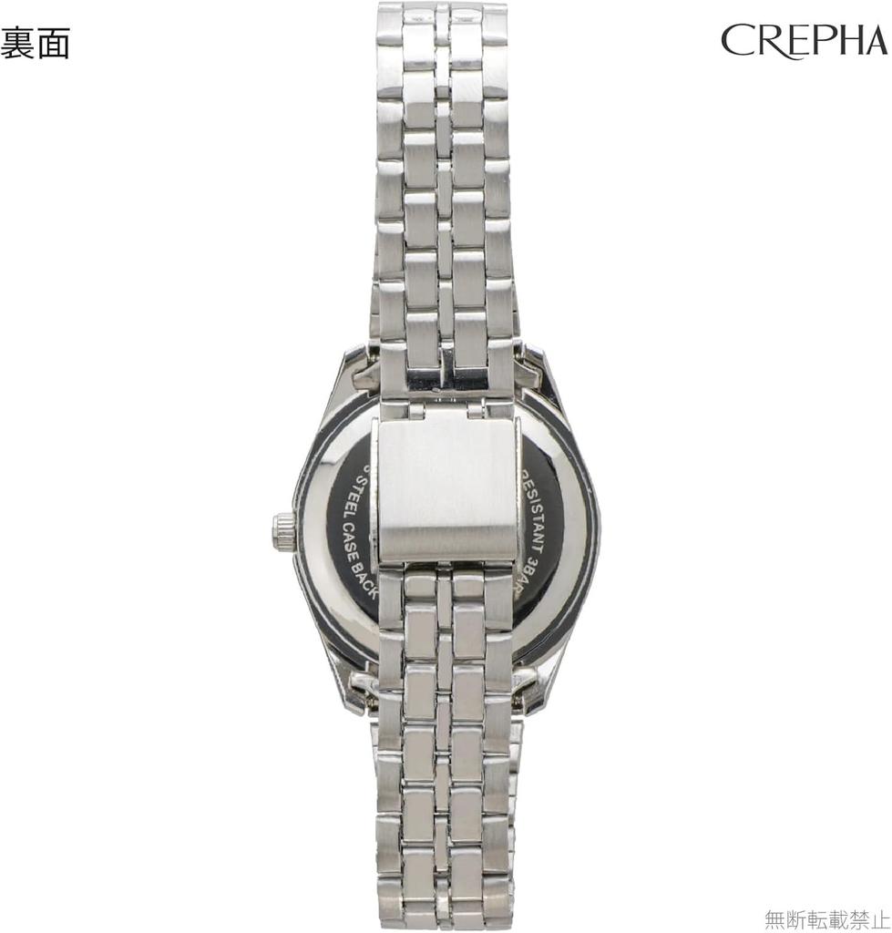 [Clefa] Analog Women's Watch Waterproof Metal Band Silver TE-AL245-WTS