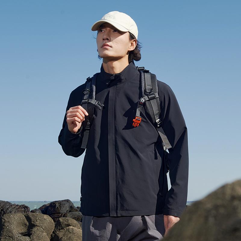 Women's Men's Lightweight Softshell Jacket Lined Waterproof  Soft SRain Coats Windbreaker Outdoor