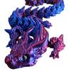 3D Printed Articulated Simulation Dragon Toy Poseable Dragon Ornament (Red)