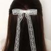 Cute Japanese Style Black & White Lace Bow Hair Clips, Summer Side Bangs Hair Accessories, Claw Clips, Hair Claws