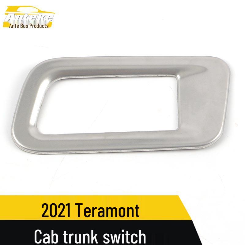 Tiguan Driver's Cabin Trunk Switch Ring & Taillgate Button Patch - Stainless Steel