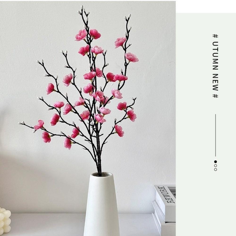 1pcs 54CM Artificial Plum Blossom Plastic Chinese Style Fake Plastic Flower Long Branch DIY Chinese Style Home Decor Home Decor