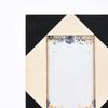 Contemporary Geometric Resin Photo Frame – Black & White