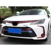 Car Front Fog Light Frame Grills Trim Strip Upper Middle Mesh Net Moulding Lamp Cover Sticker Styling For Toyota Corolla  +