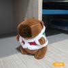 Cute Plush Capybara Keychain Cartoon Animals Toy Stuffed Soft Doll Plush Gift Kid Toys Doll Bag Hanging Ornaments Car Pendant