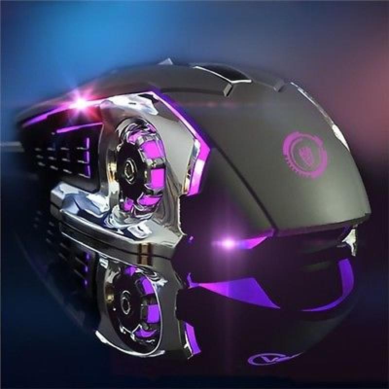 Mechanical Gaming Mouse Wired Glowing Macro Definition Chicken Eating Desktop Usb 3200dpi