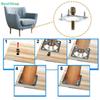 Kit Plăci de Montare Picioare Mobilier, Set Plăci T-Nut Pătrate pentru Atașare Picioare Canapea cu Șuruburi, Feronerie de Montare Picioare Masă Scaun