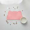 Waterproof Pet Bowl Mat Easy to Clean Non-Slip Cat Feeding Mat Cat Head Placemat Long-Lasting Dog Food Floor Protector Flexible