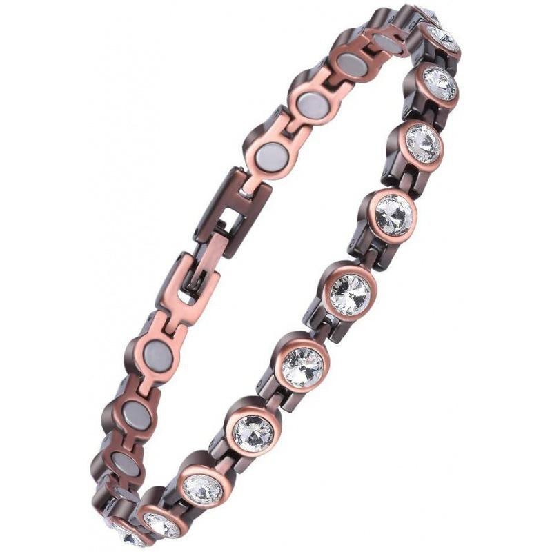 Hot Sale Zinc Alloy Full Magnet Diamond Bracelet Adjustable Bracelet