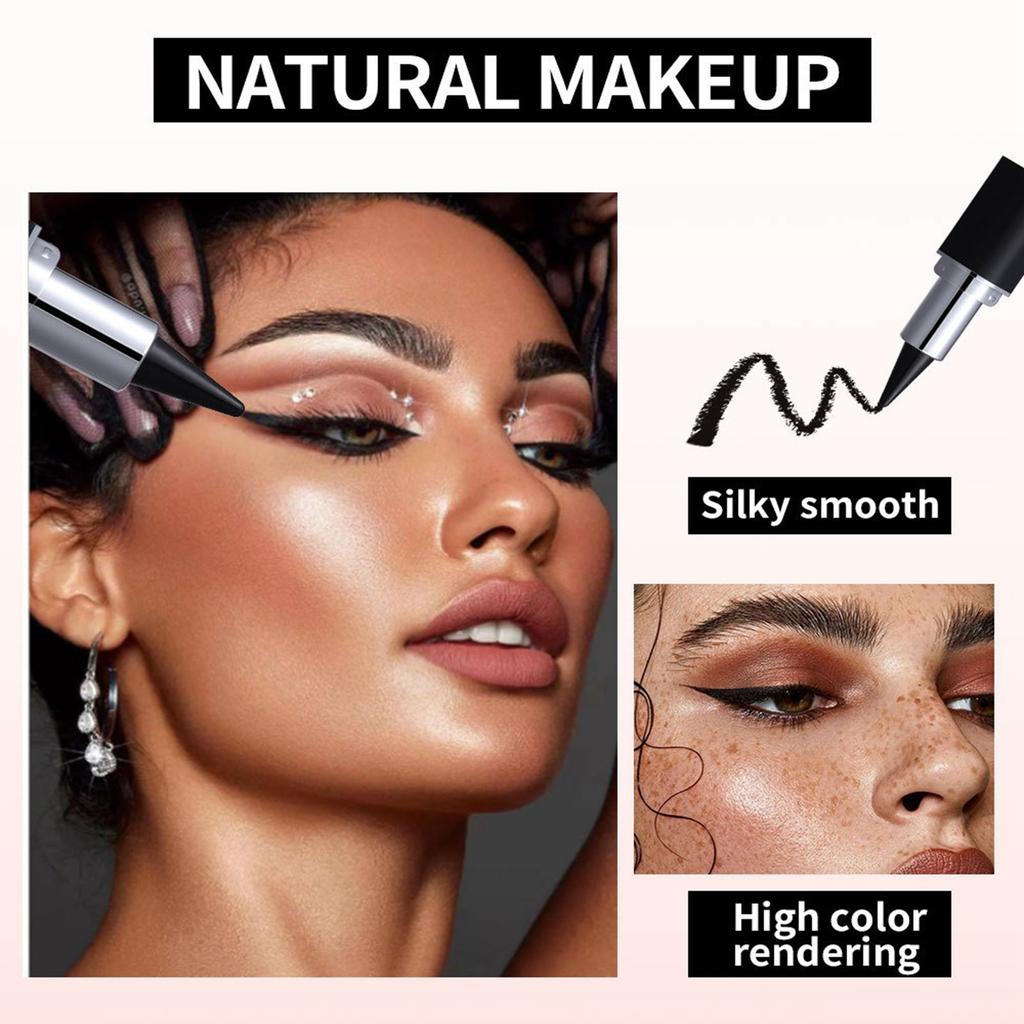 Dlouhotrvající Vodotěsný Rychleschnoucí Make-up Očí Černá Studená Barva Hrot Pera, Snadná Kontrola Tloušťky.