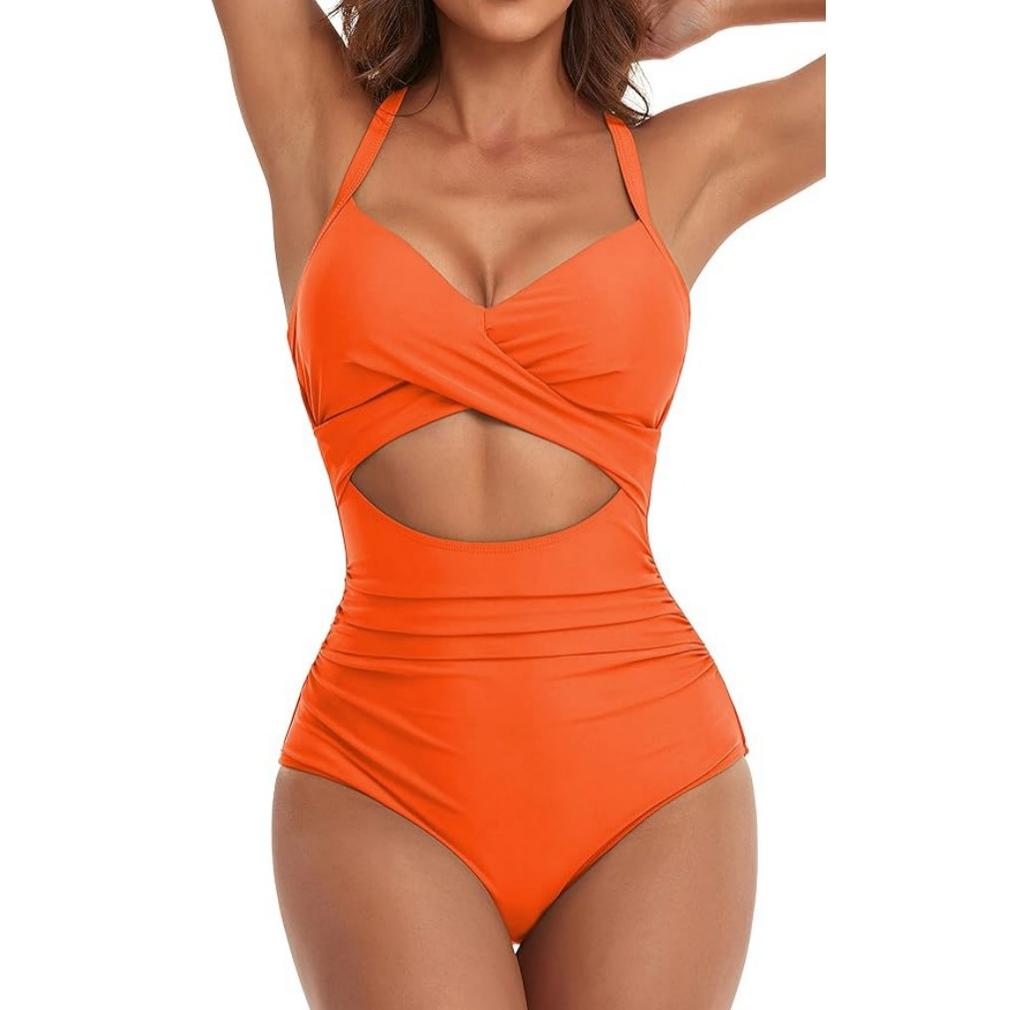 One-piece swimsuit women's sexy hollow bikini backless tight
