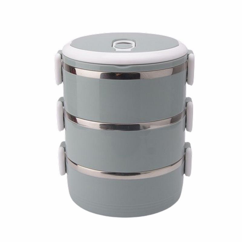 Doppelschichtige isolierte Edelstahl-Bento-Lunchbox für Studenten und Büroangestellte