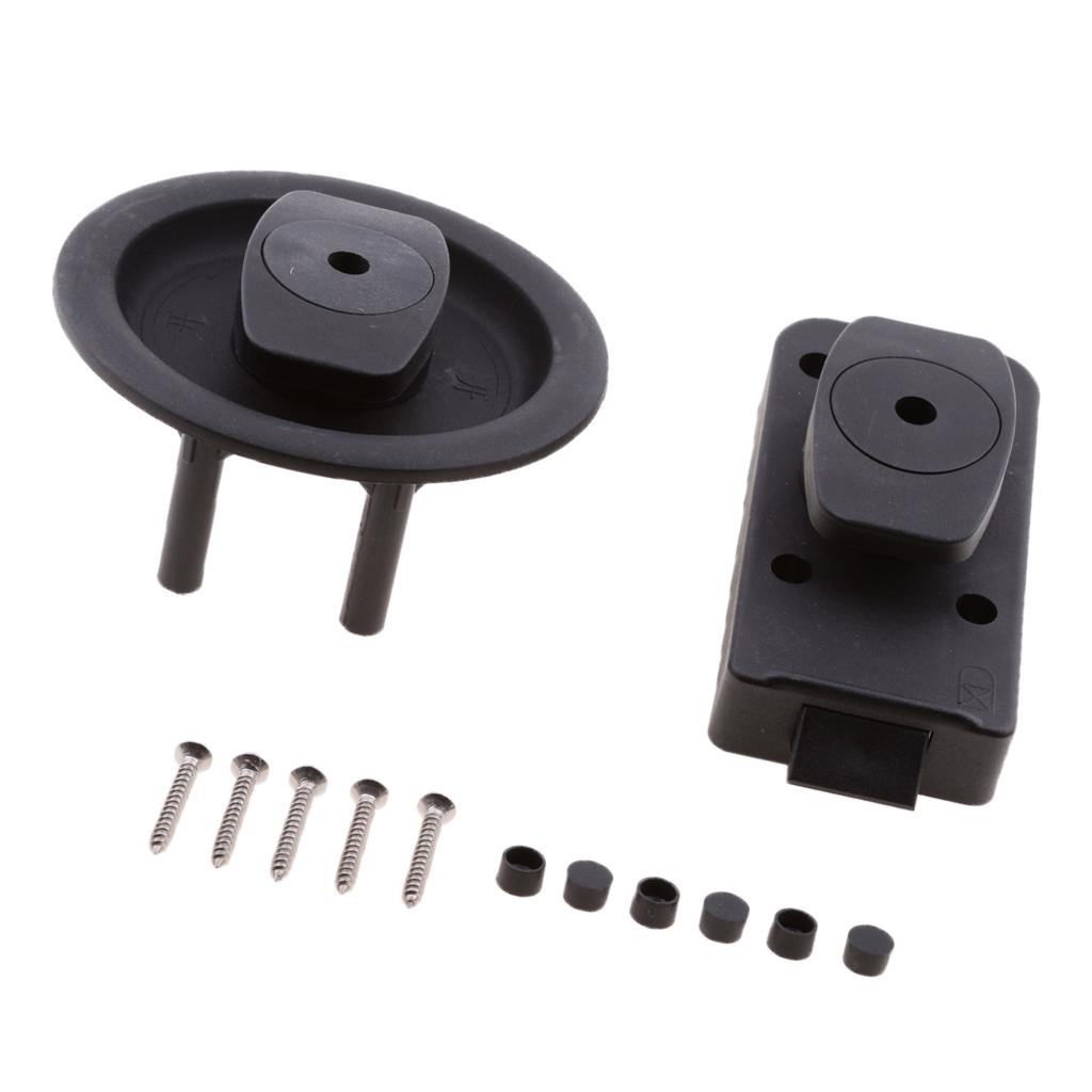 Buy 1 Set RV Motorhome Travel Trailer Camper Bathroom Door Latch with ...