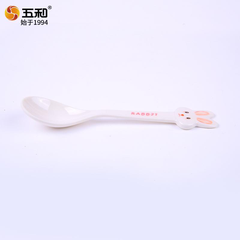 

Розовый Заяц Детская Посуда Тарелка с Двумя Ручками Против Ожогов Миски для Прикорма в Форме Кролика Падающие Мультяшные Обеденные Тарелки