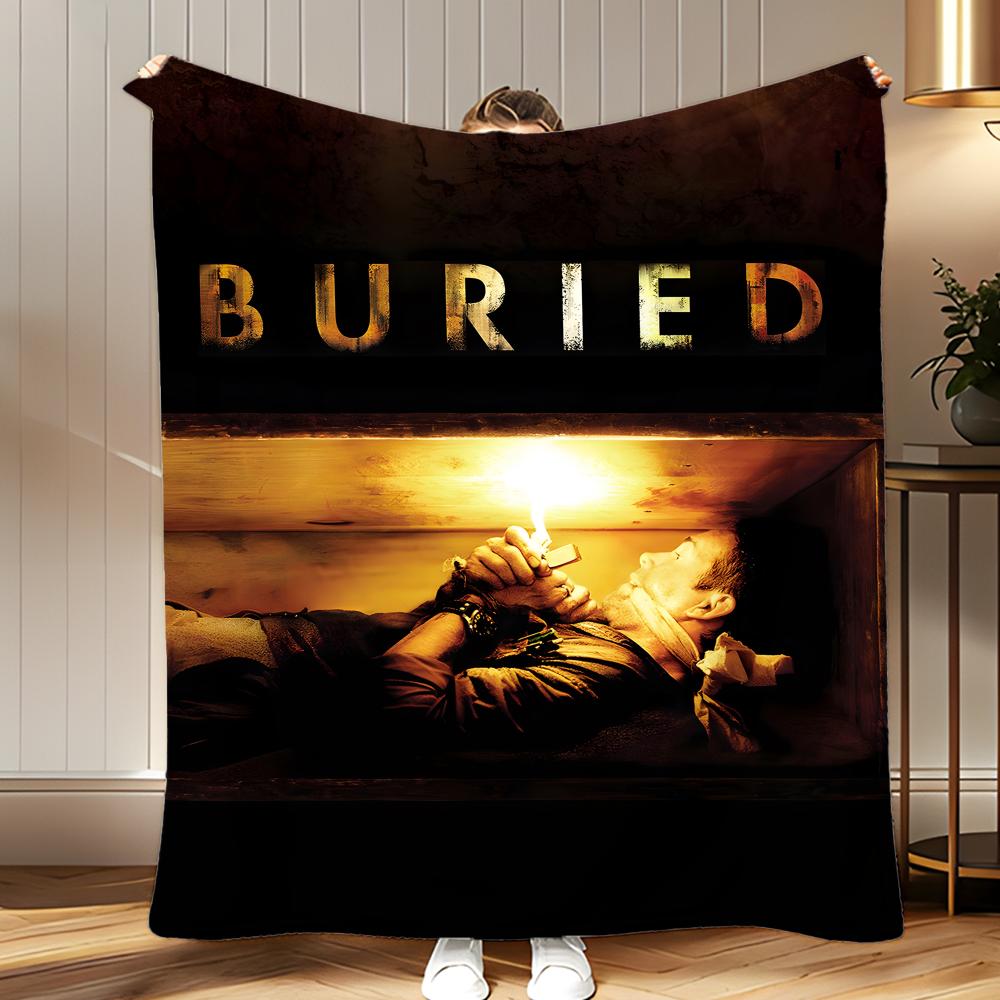 

classic movie Buried Throw Soft Coral Fleece Blanket 310gsm Fluffy Warm Throw for Sofa Bed Couch Bedroom Decor 75x100cm