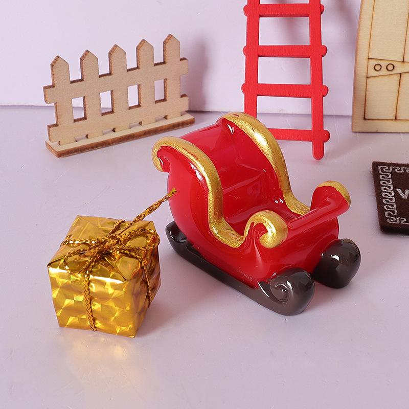 DIY Dollhouse Christmas Tree Porch Decoration Set