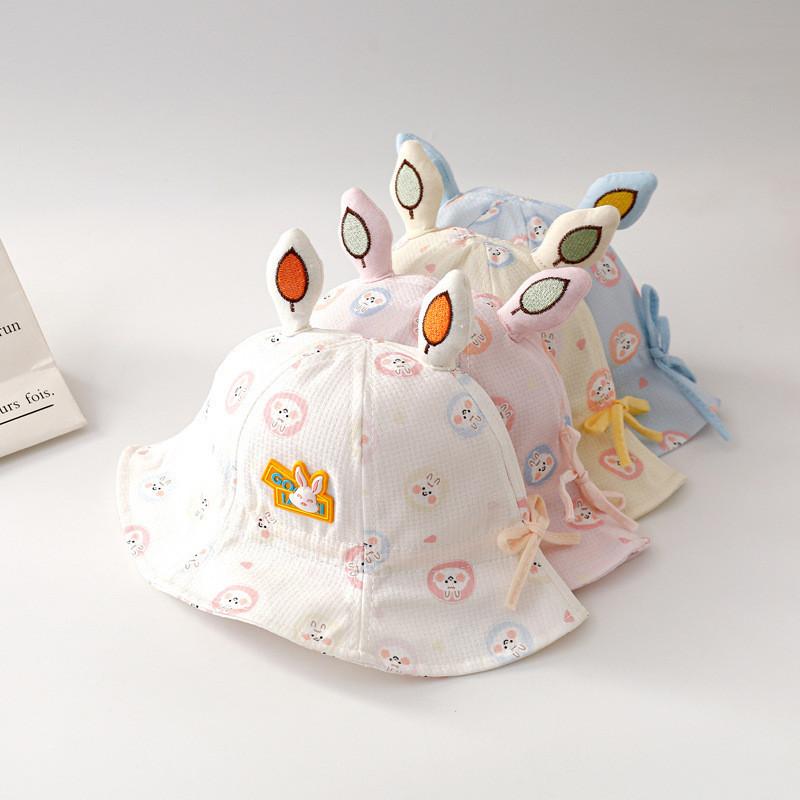 Cute Thin Newborn Baby Fisherman Hat Spring Autumn Sunshade Cap For Infant Toddler Boy Girl