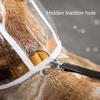 Dog Raincoat Transparent Hooded Dog Rain Jacket Adjustable Waterproof Pet Poncho for Small Medium Dogs Cats