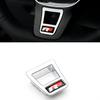 Hijk1 1Pcs ABS Car Steering Wheel Trim Stickers R Logo Accessories For VW Tiguan Arteon Taigo Caddy Sharan Beetle CC Amarok Transporte